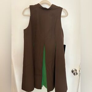 Tuckernuck Brown and Green Dress